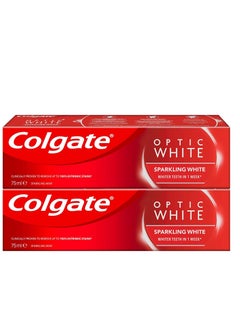Colgate Optic White Sparkling White Whitening Toothpaste 75 ml Pack of 2
