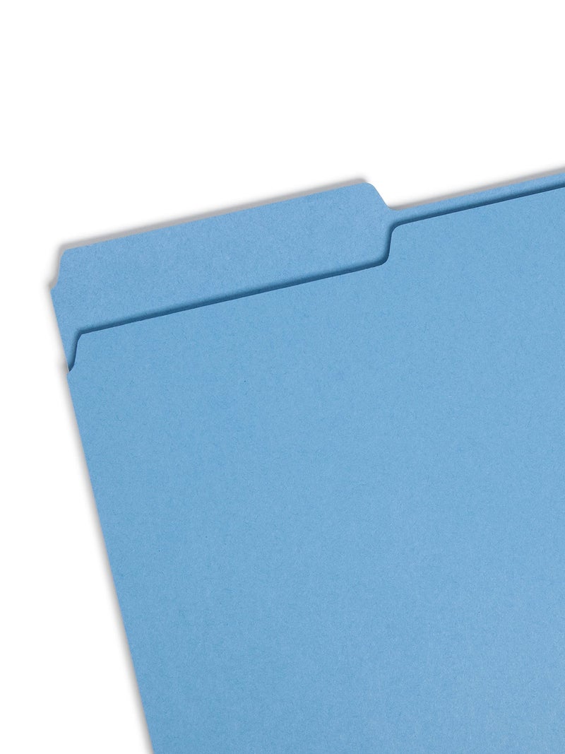 Smead Colored File Folder, 1/3-Cut Tab, Legal Size, Blue, 100 per Box (17043) - Image 2