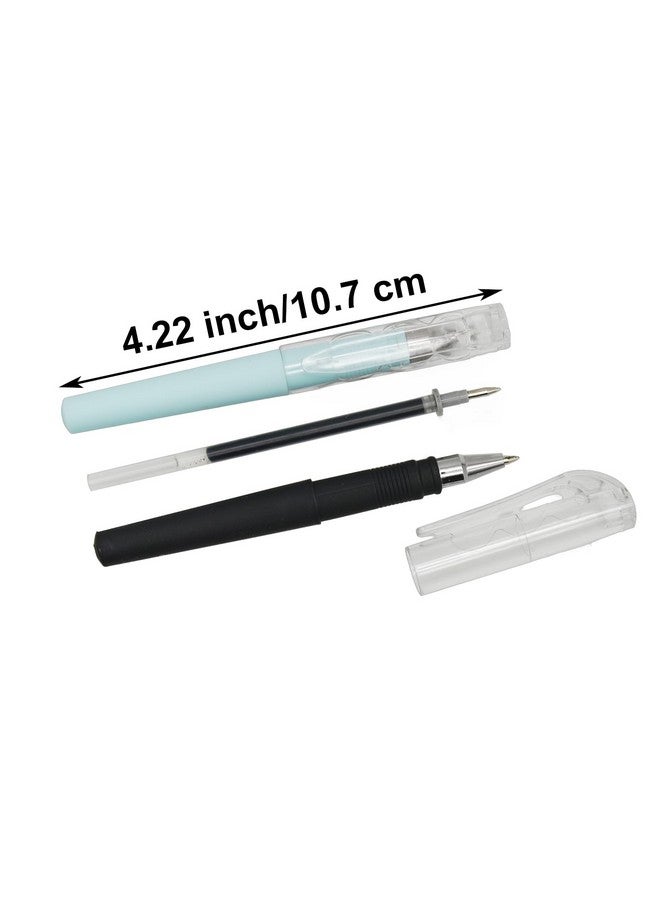 Maydahui Maydahui 10 Pcs Mini Small Pens Portable Short Pocket Pens Small Fat Pen Tiny Pens Black Ink for Wallet Notebook Shcool Office Supplies  - Image 2