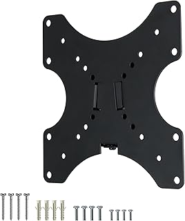 AVF Swift Mount SWIFT200-AP Low Profile TV Wall Mount for TVs up to 39-inch, Black, 8.9 x 8.9 x 0.8 inches - Image 1