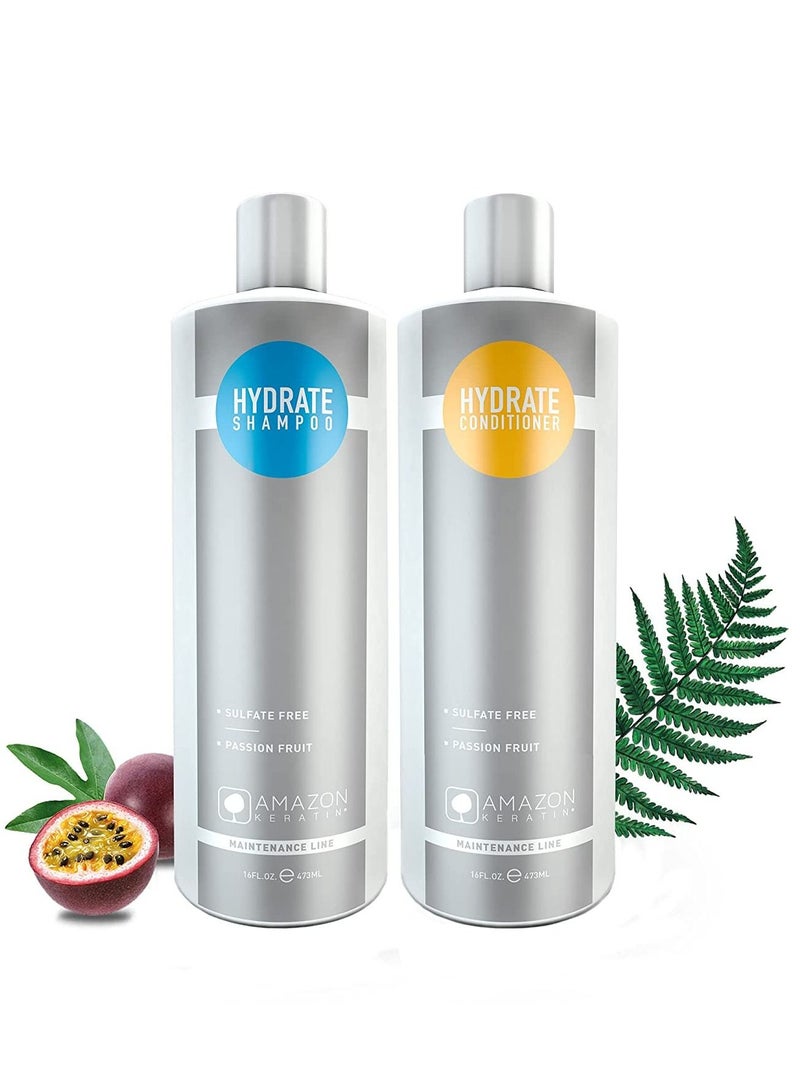 Amazon Keratin Hydrate Shampoo And Conditioner 946ml - Image 1
