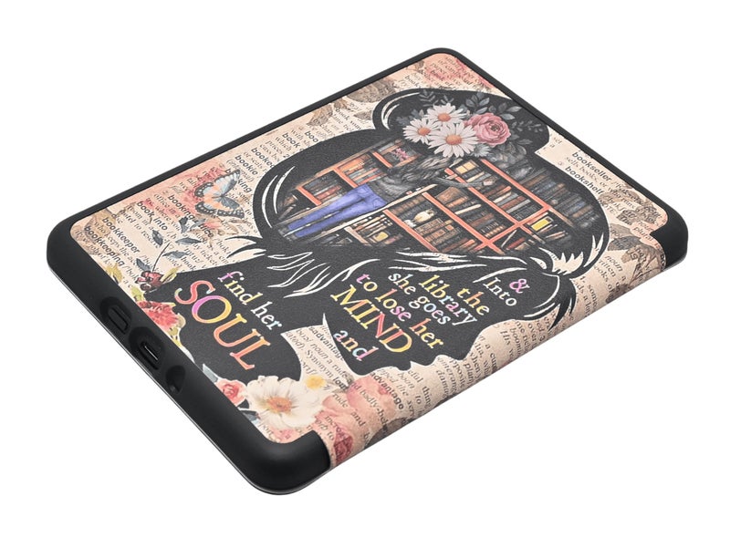 Tpacc Case for All-New Kindle Paperwhite 12th Gen 2024 and Kindle Colorsoft Signature Edition, Book Lovers Gifts Lightweight PU Leather Protective Cover with Auto Sleep Wake Hand Strap - Image 4