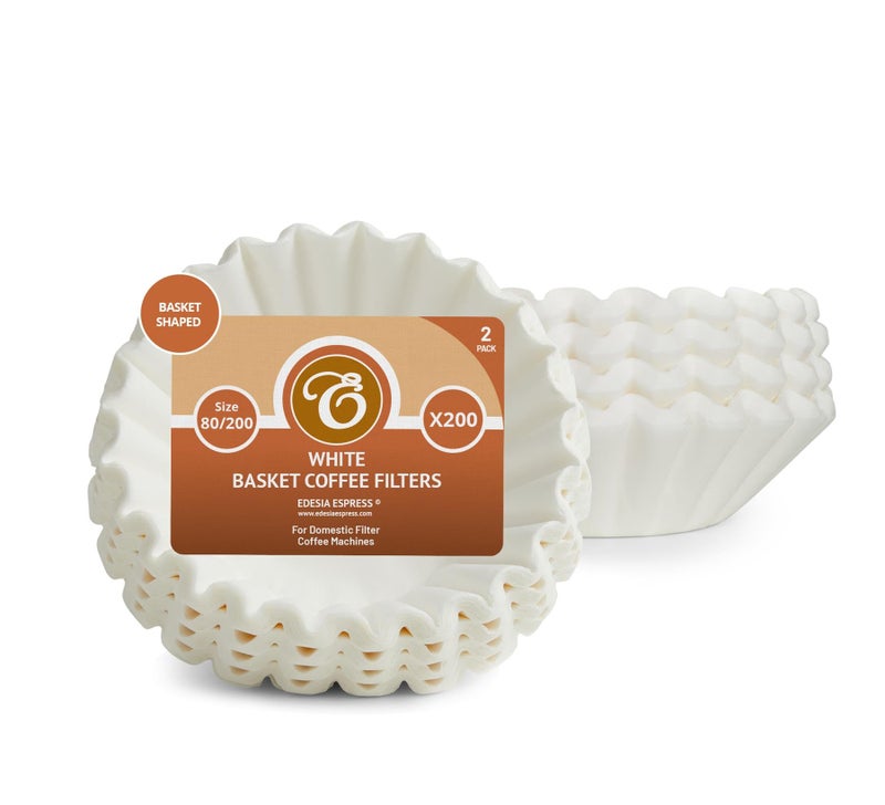 400 x 2 Pint  8 to 12 Cup Basket Coffee Filter Papers by EDESIA ESPRESS