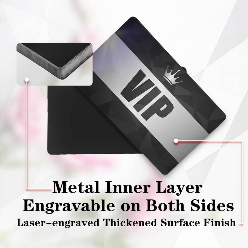 Knypeth 50 Pcs Metal Business Cards Blanks,Laser Engraving Blanks Aluminium,Can Engrave Any of Your Favorite Images and Text onto Metal Cards.86 x 54 mm(0.24mm Thickness) - Image 4