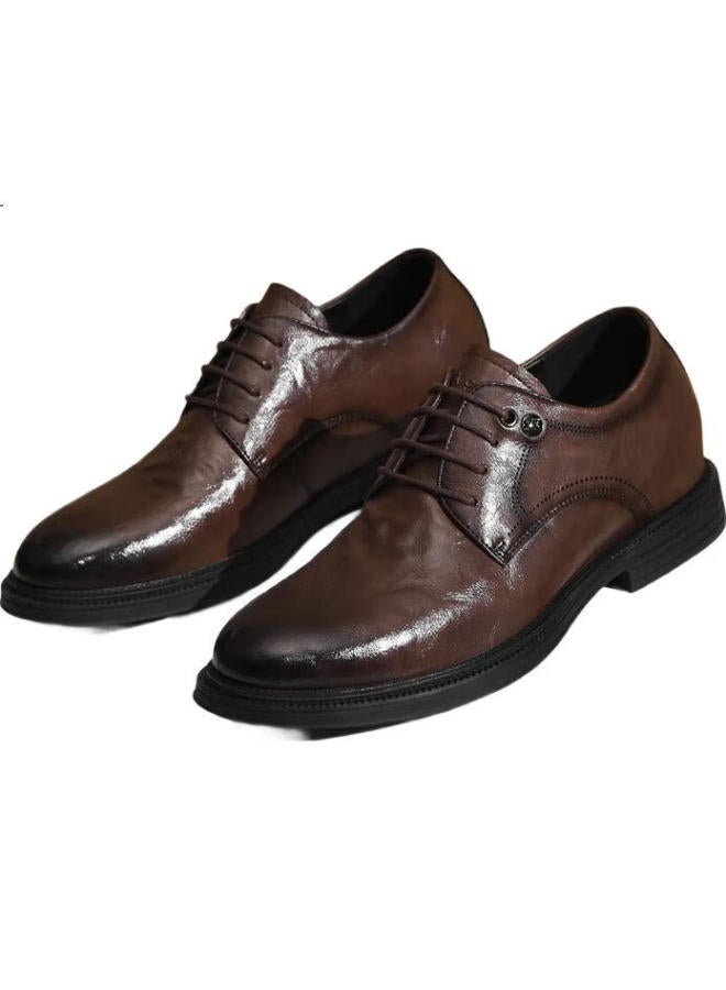 Hla Men'S Height Increasing Derby Shoes Brown Haapxm4Dao286 - Image 3