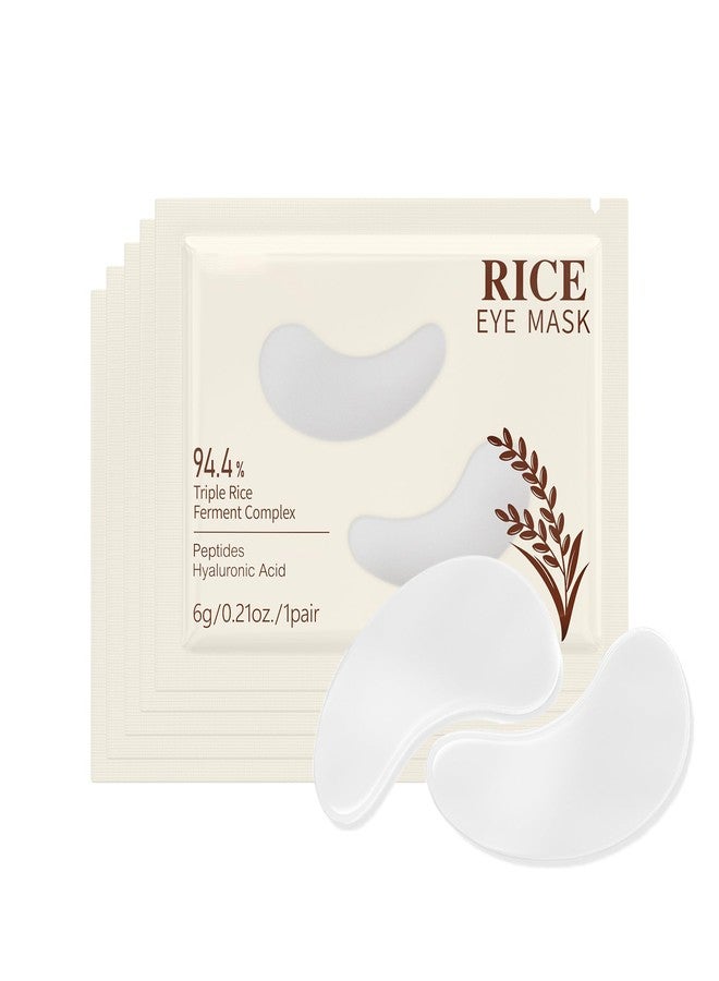 MIESCHER Rice Eye Mask, Under Eye Patches Collagen Pads for Puffy Eyes, Dark Circles, Bags and Wrinkles, Relieves Pressure and Reduces Wrinkles (5 Pairs) - Image 1