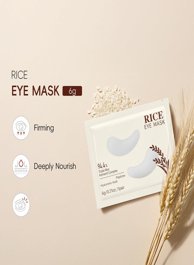 MIESCHER Rice Eye Mask, Under Eye Patches Collagen Pads for Puffy Eyes, Dark Circles, Bags and Wrinkles, Relieves Pressure and Reduces Wrinkles (5 Pairs) - Image 2