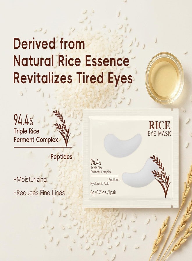 MIESCHER Rice Eye Mask, Under Eye Patches Collagen Pads for Puffy Eyes, Dark Circles, Bags and Wrinkles, Relieves Pressure and Reduces Wrinkles (5 Pairs) - Image 3