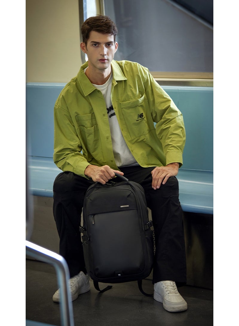 Golden Wolf GB00916 Golden Wolf Laptop Backpack for 15.6-inch Notebook - Water-Resistant Casual Travel and Business Backpack with Multi-Compartments - Image 3