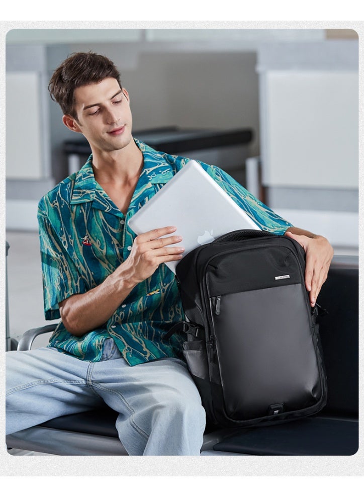 Golden Wolf GB00916 Golden Wolf Laptop Backpack for 15.6-inch Notebook - Water-Resistant Casual Travel and Business Backpack with Multi-Compartments - Image 4