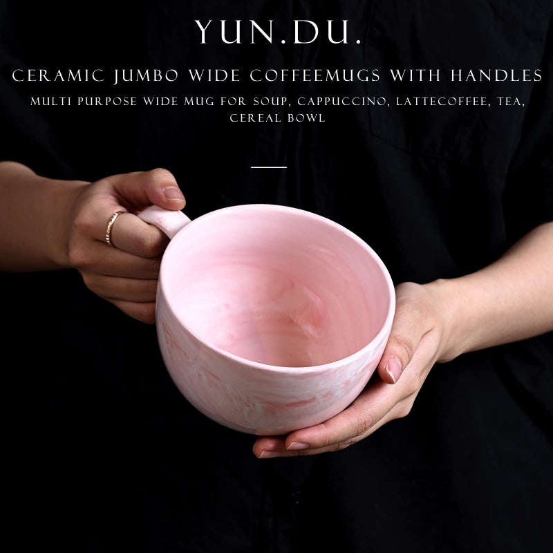 Yundu 20 oz Mr and Mrs Coffee Mugs, Wedding Gifts, Engagement Gifts for Couples, Bridal Gift, Ceramic Marble Coffee Mug Set of 2 - Image 3