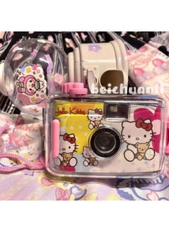 Generic Non-Porter Camera Student Cheap Disposable Film Retro Cute Portable Color Fools Home-Body Color:See-through Retro Black Camera + Waterproof Case + Manual  - Image 4