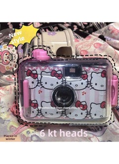 Generic Non-Porter Camera Student Cheap Disposable Film Retro Cute Portable Color Fools Home-Body Color:See-through Retro Black Camera + Waterproof Case + Manual  - Image 3