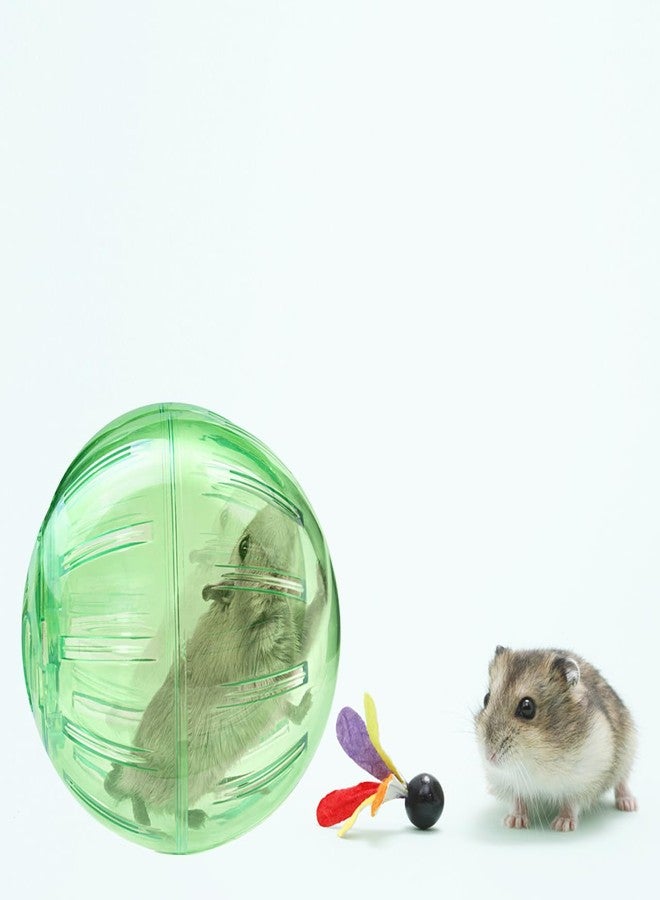 Baluue Hamster Exercise Ball, 4 Inch Transparent Guinea Pigs Running Ball, Small Silent Exercise Wheel for Dwarf Hamster Wheel Small Pets, Increase Activity - Image 2