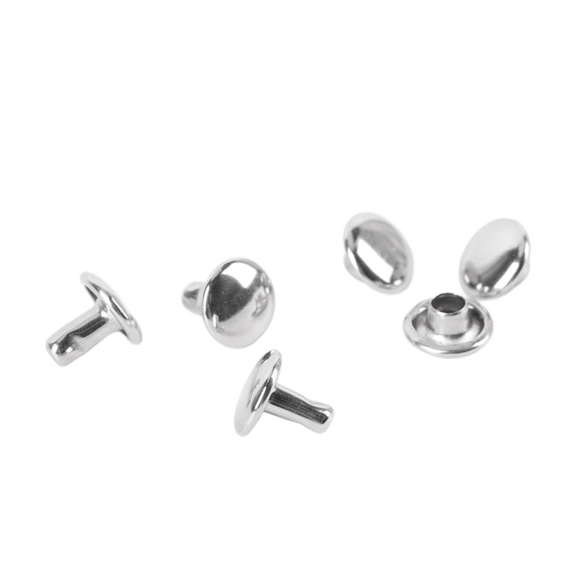 500 Pcs 7x6mm Stainless Steel Double Sided Rivet Set Round Top Leather Studs for Crafts Clothing Boots Handbags - Image 4