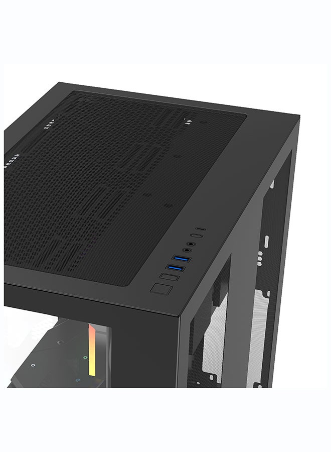 انفني ارك INFINIARC 5060 Gaming Desktop PC (Intel Core Ultra 5, RTX 5060 8G GPU, 16GB DDR5 RAM, 1TB SSD, B860 Motherboard, CUBE Case, Digital Air Cooler ARGB, 750W Gold PSU, Windows PRO) Black Black - Image 5