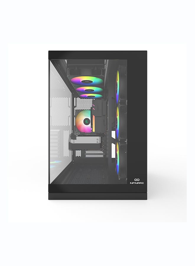 انفني ارك INFINIARC 5060 Gaming Desktop PC (Intel Core Ultra 5, RTX 5060 8G GPU, 16GB DDR5 RAM, 1TB SSD, B860 Motherboard, CUBE Case, Digital Air Cooler ARGB, 750W Gold PSU, Windows PRO) Black Black - Image 5