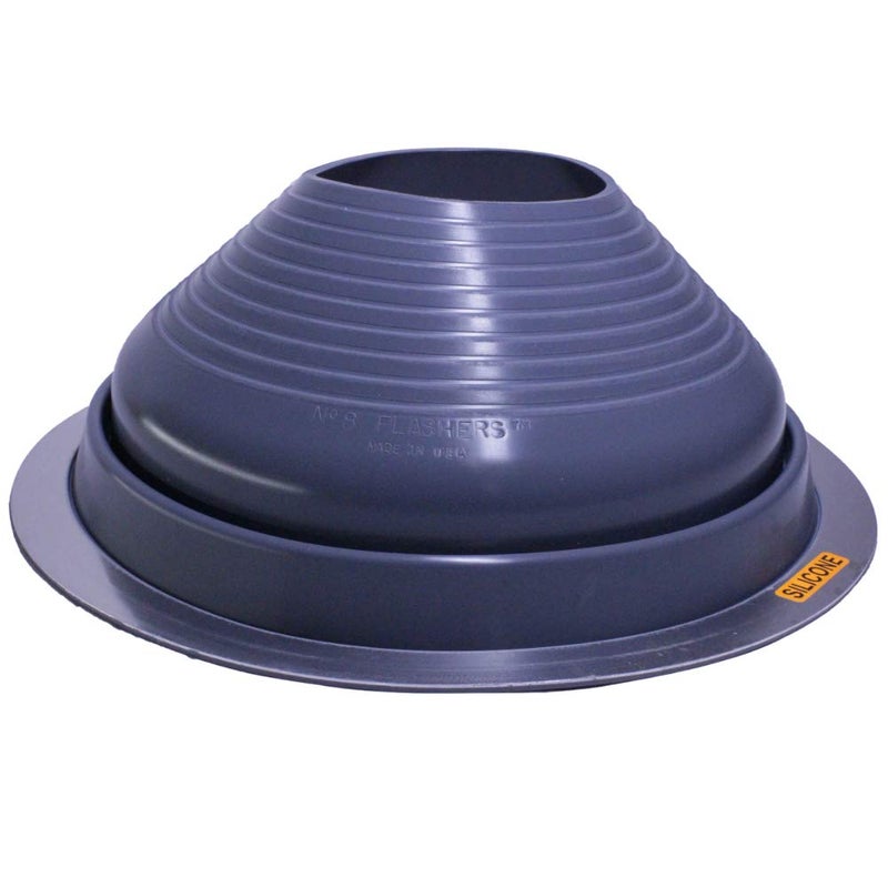Flashers 8 Silicone Grey High Temp Flexible Roof Jack Pipe Boot Metal Roofing Pipe Flashing Pipe OD 7 to 13 100 Made in The USA