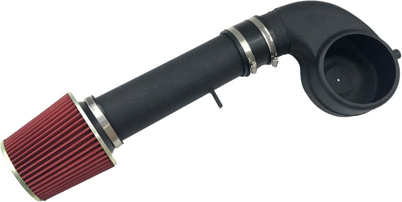 MOOSUN Cold Air Intake Kit with Filter 1988-1995 Fit for Chevrolet GMC C/K/R/V C1500 C2500 C3500 K1500 K2500 K3500 for Suburban 1500 2500 Engine 4.3L V6 5.0L 5.7L V8 (Black Tube & Red Filter) - Image 1