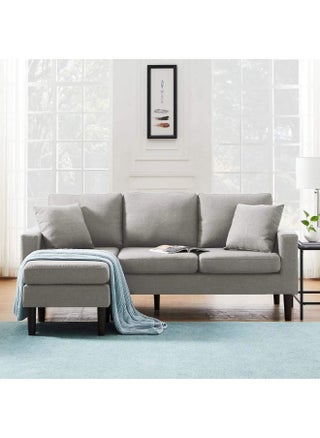Swedish Wood & Linen L-Shape Sofa  - Grey - pzsku/ZB0875B6721DD96C841CEZ/45/_/1730998331/efad2653-ec86-4bd8-b3b2-abb661dab4c7
