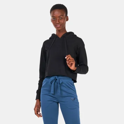 SQUATWOLF Women's She Wolf Crop Hoodie