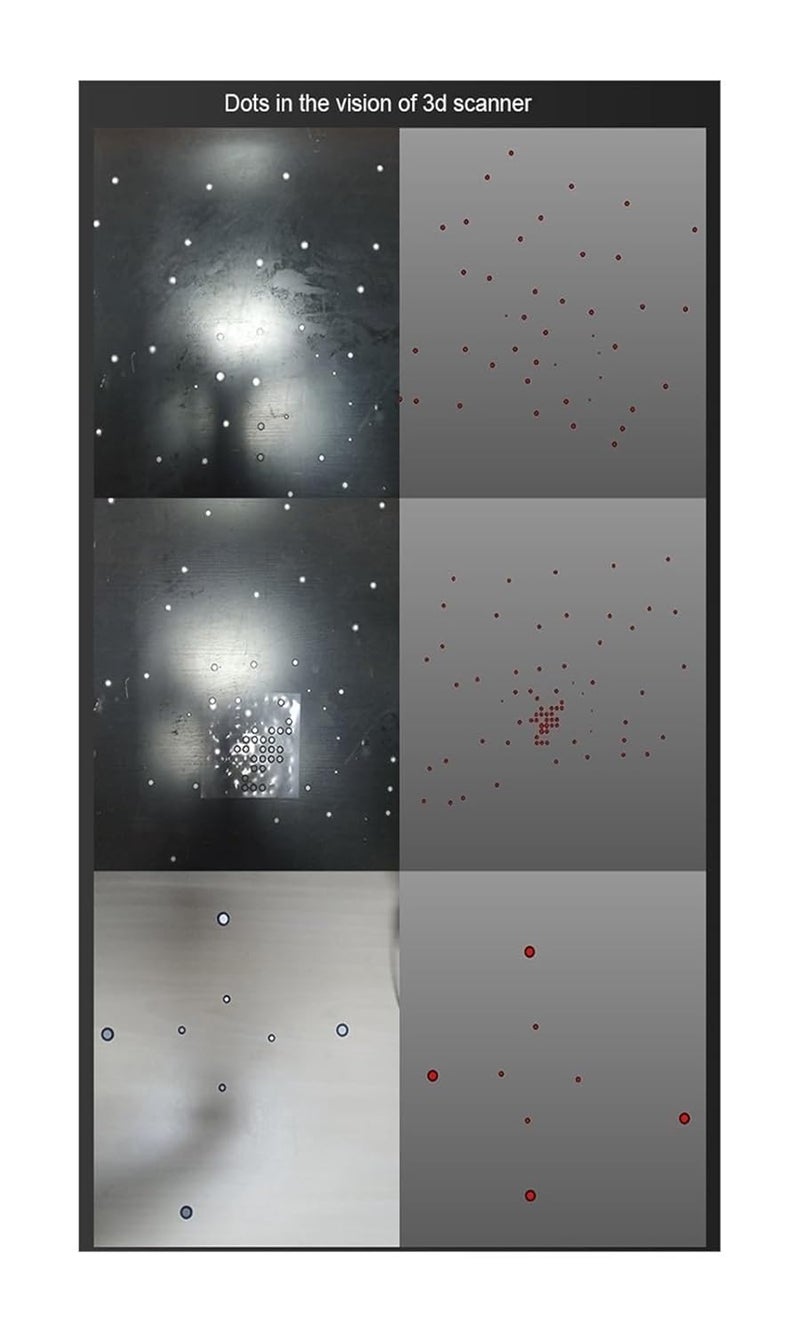 1000 Pcs Diffuse Reflection Markers Handheld 3D Scanner Marking Points 3D Scanner Positioning Targets for 3D Scanner and Optical Tracking Accurate Tracking Dots - Image 5