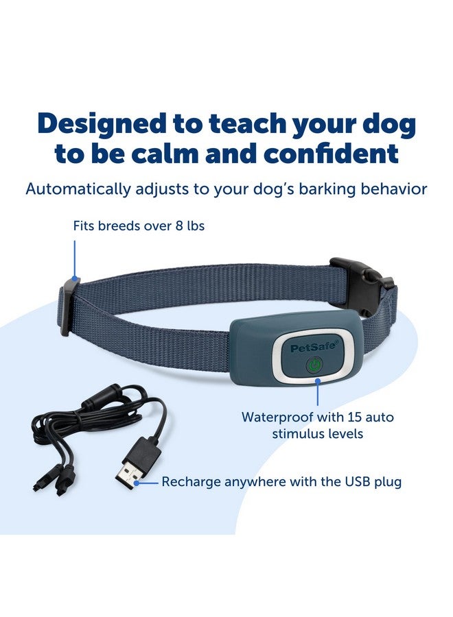 PetSafe Rechargeable Bark Collar, 15 Levels of Automatically Adjusting Static Correction - Rechargeable, Waterproof - Reduces Barking and Whining - for Small, Medium, and Large Dogs Over 8 lb - Image 3