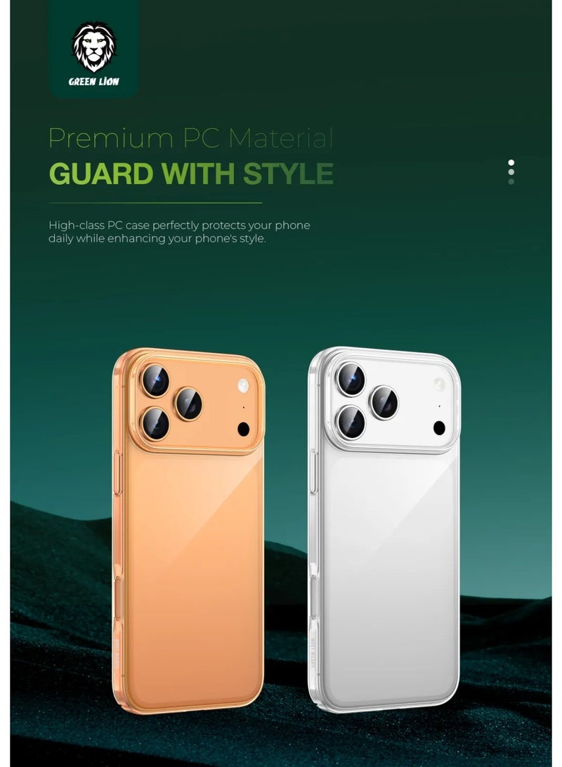 جرين ليون جراب ديلجادو لجهاز iPhone 17 Pro max PC / مقاوم للماء / قوي وعملي / خفيف الوزن / مضاد لبصمات الأصابع / وضوح عالي - أبيض - Image 5