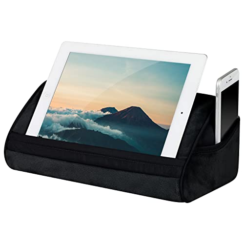 LapGear Original Microbead Tablet Pillow Stand with Phone Pocket - Black - Fits Most Tablets - Style No. 35068 - Image 1
