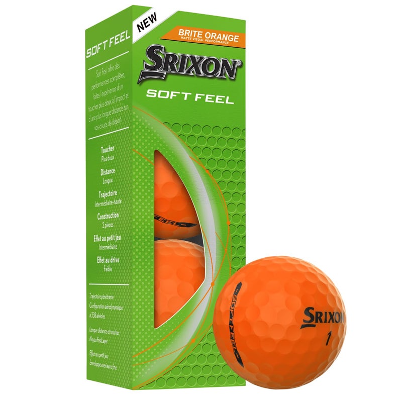 Srixon Soft Feel Golf Balls, Soft Feel 14, Brite Orange - Image 4