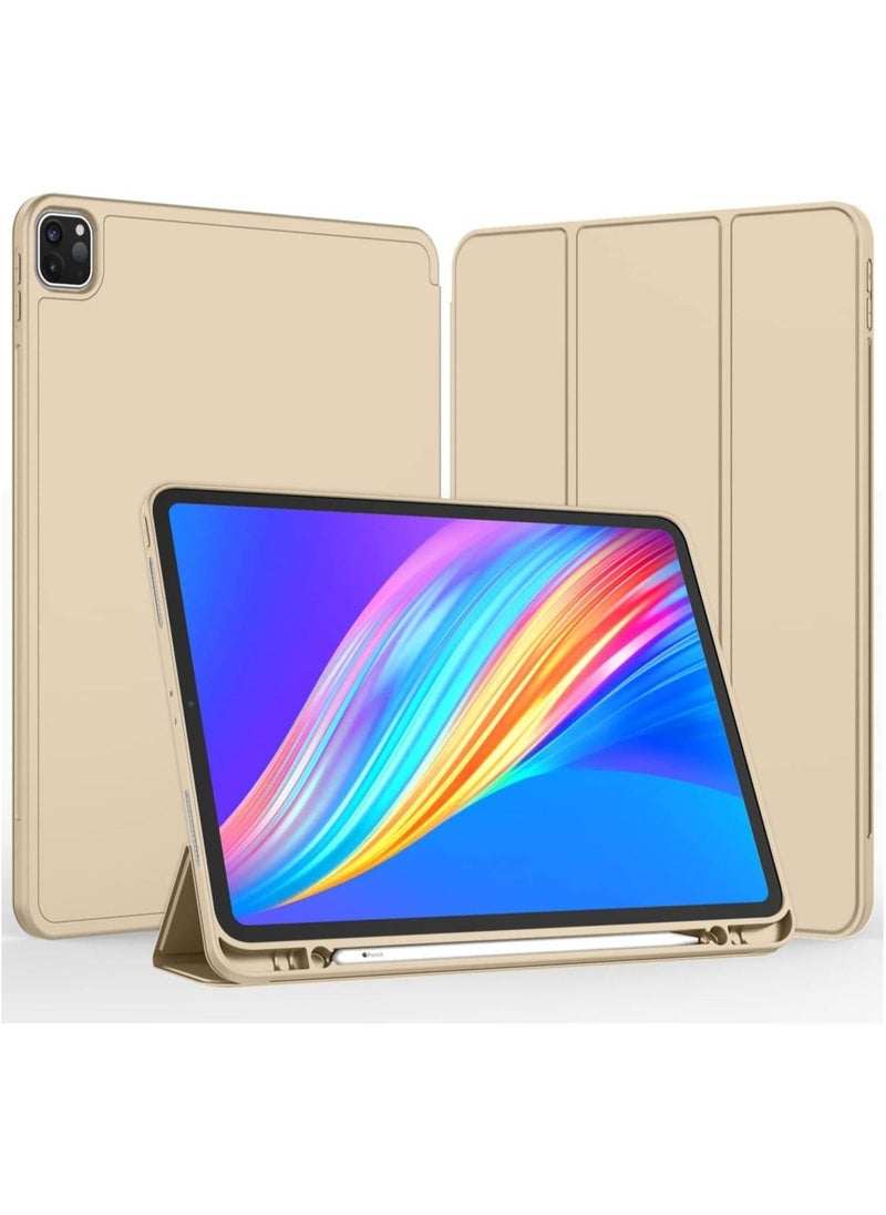 New iPad Pro 12.9 Case 2022(6th Gen)/2021(5th Gen) with Pencil Holder [Support iPad 2nd Pencil Charging/Pair],Trifold Stand Smart Case with Soft TPU Back - Image 2