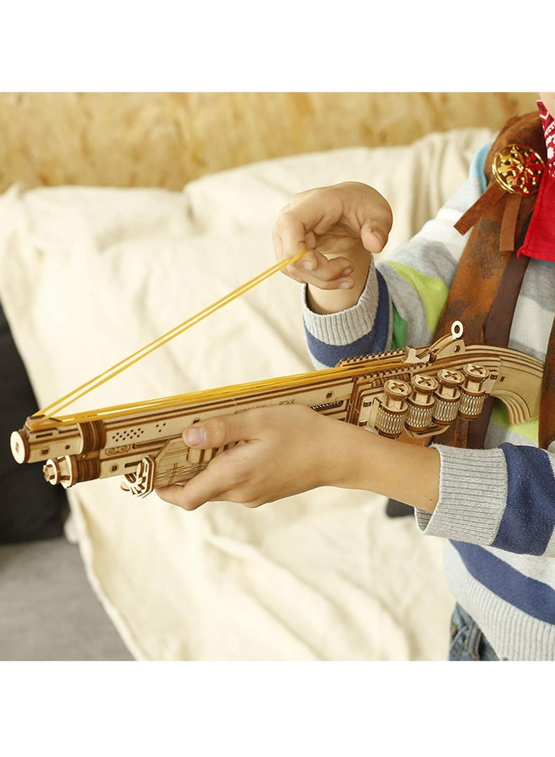 ROBOTIME ROKR Terminator M870 LQ501 3D Wooden Puzzle Decorative DIY Crafts Kit Birthday Gifts and Home Decor Unique Ideas Gift - Image 5