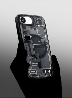 Spigen Ultra Hybrid MagFit for iPhone 16E Case Cover with MagSafe (2025) - Zero One Black  - Image 3