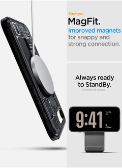 Spigen Ultra Hybrid MagFit for iPhone 16E Case Cover with MagSafe (2025) - Zero One Black  - Image 5