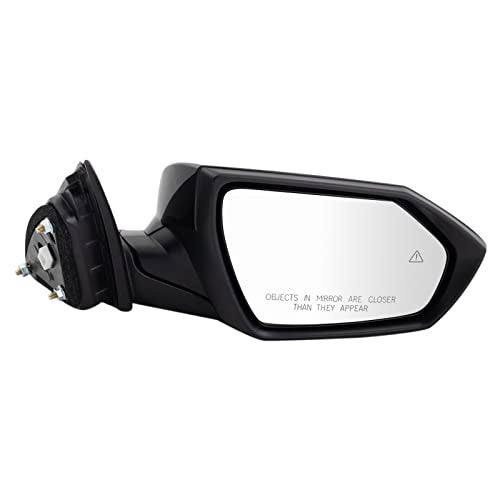 TRQ Right Mirror with Heat Passenger Side Compatible with 2021-2023 Hyundai Elantra HY1321280 HY1321285 - Image 1