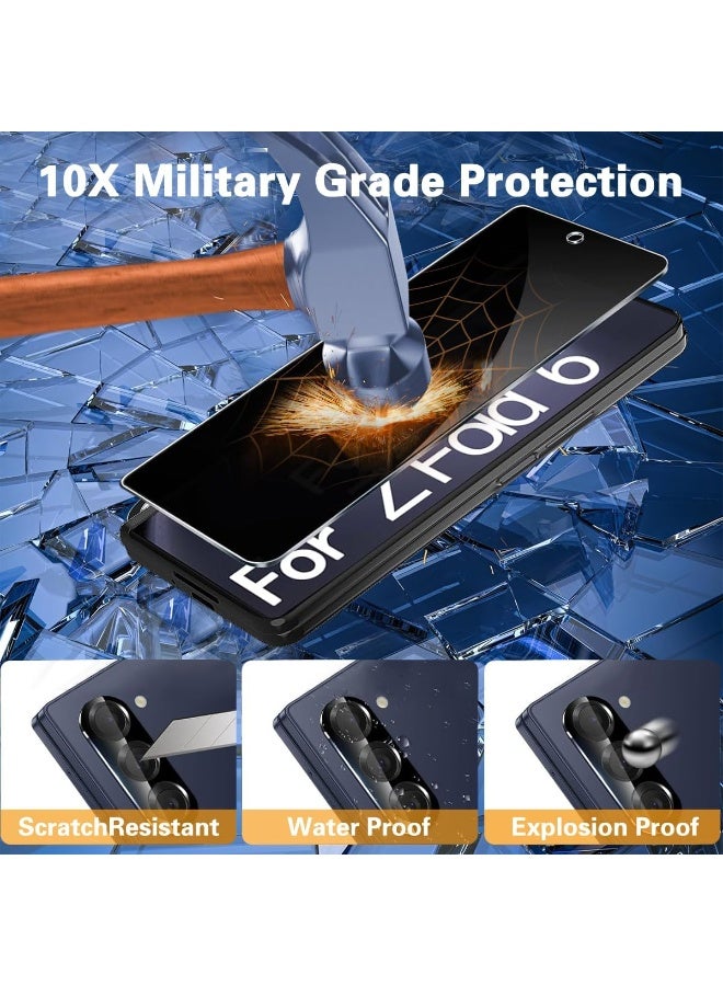 ELTRAZONE [6 in 1] Galaxy Z Fold 7 Screen Protector Set – 2 Inside Soft TPU Films, 2 Tempered Glass Front Protectors & 2 Camera Lens Guards – Case Friendly, Anti-Scratch, No Crease, Bubble-Free Installation - Image 4