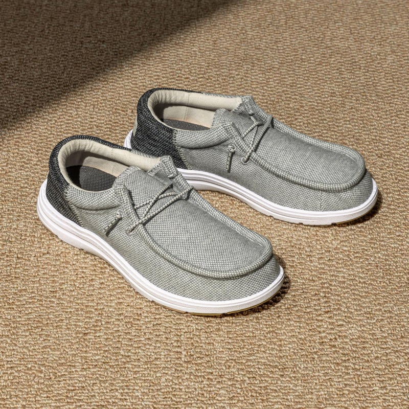 Bruno Marc Men's Arch Support Casual Slip-on Shoes Loafers for Men Non Slip Comfortable Boat Shoes,Size 12,Grey,SBLS2302M - Image 3