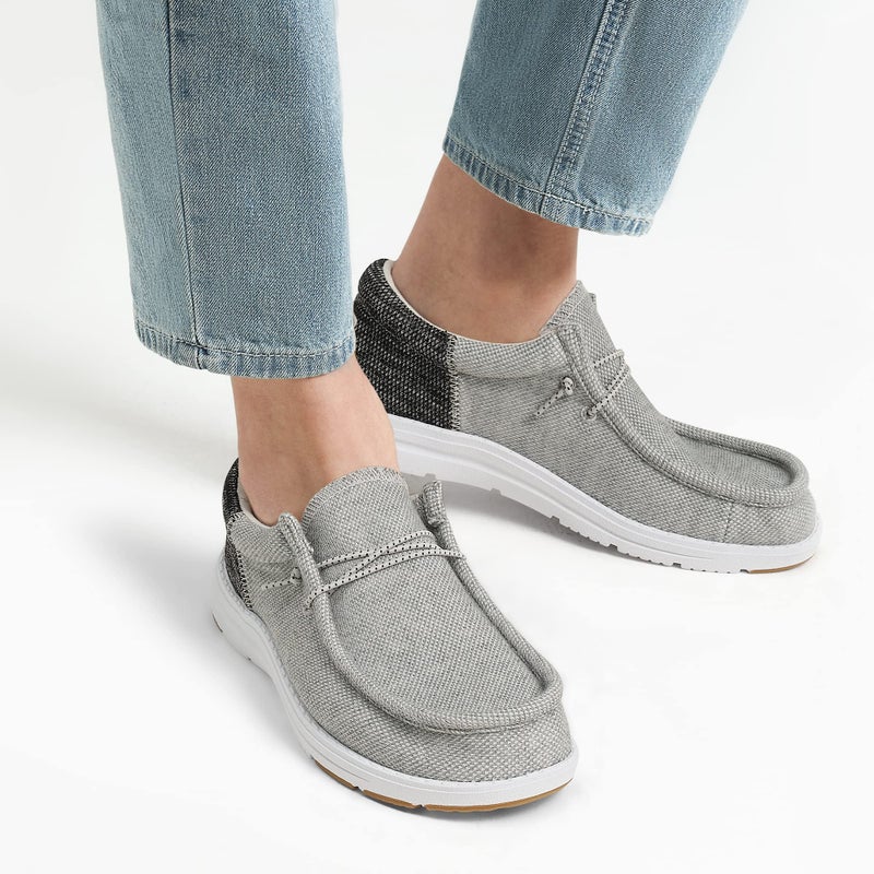 Bruno Marc Men's Arch Support Casual Slip-on Shoes Loafers for Men Non Slip Comfortable Boat Shoes,Size 12,Grey,SBLS2302M - Image 2