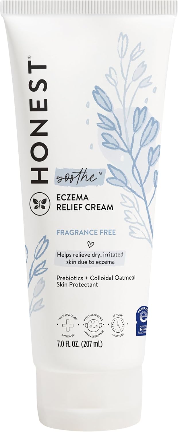 The Honest Company The Honest Company Eczema Soothing Therapy Cream + Skin Protectant | Naturally Derived, Gentle for Baby | Prebiotics, Colloidal Oatmeal | 7 oz