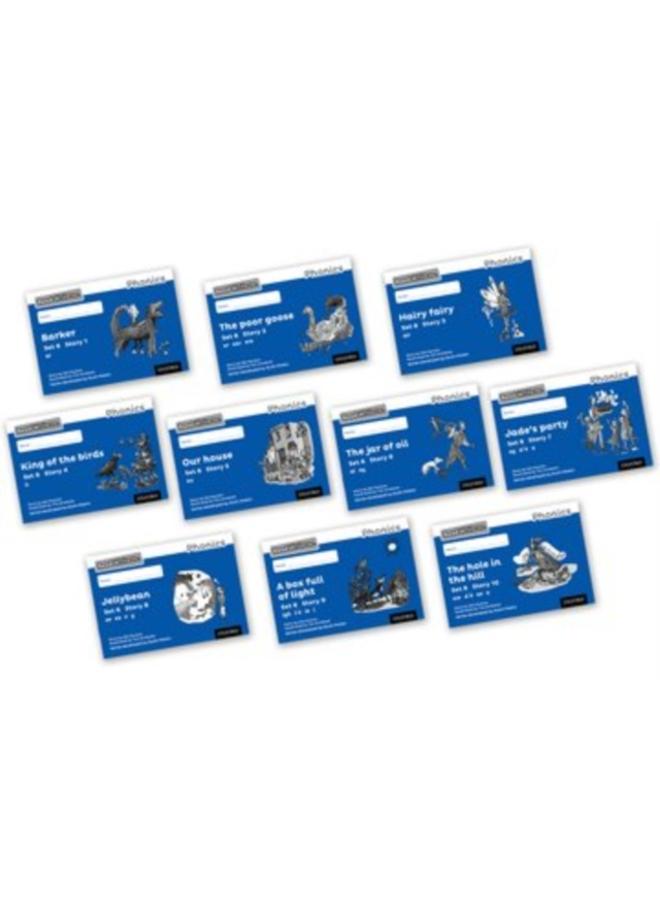 Read Write Inc. Phonics: Blue Set 6 Core Black & White Storybooks (Mixed Pack of 10) 