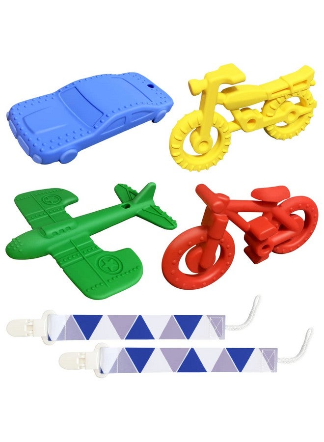 SJDSND Teething Toys For Babies 612 Months 1218 Months Baby Teething Toys Baby Chew Toys Bpa Free Teething Toys Baby Teether Transportation Tools Shape Teethers Baby Toys For Boys Girls (6 Pack) - Image 1