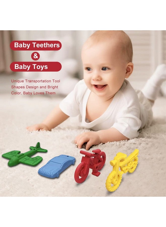 SJDSND Teething Toys For Babies 612 Months 1218 Months Baby Teething Toys Baby Chew Toys Bpa Free Teething Toys Baby Teether Transportation Tools Shape Teethers Baby Toys For Boys Girls (6 Pack) - Image 3