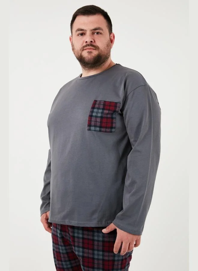 Buratti  Buratti Cotton Regular Fit Plus Size Pajama Set Men's Pajama Set 6572001B for Men | Best Price UAE