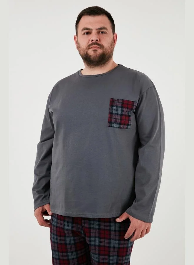 Buratti  Buratti Cotton Regular Fit Plus Size Pajama Set Men's Pajama Set 6572001B for Men | Best Price UAE