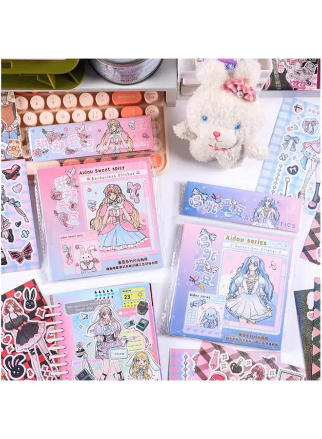 Sweet And Spicy Idols Anime Stickers 50pcs Glitter Matte Finish For Journal Scrapbook Crafts - Image 3
