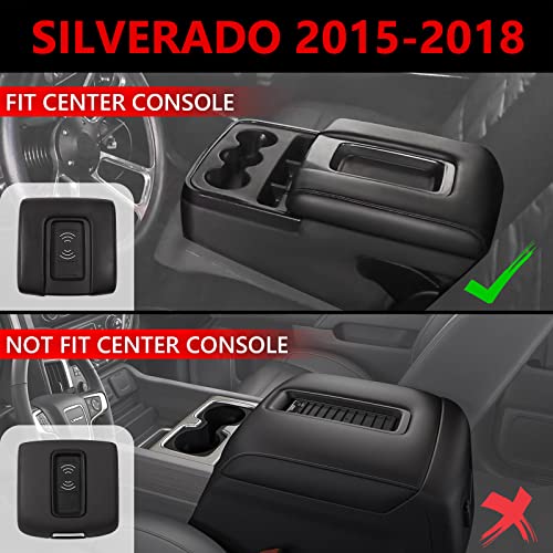 Xipoo Wireless Charger Compatible with 2015-2018 Chevy Silverado GMC Sierra Wireless Charging Tray Jump Seat Replacement for 2015-2018 Chevy Silverado Accessories - Image 2
