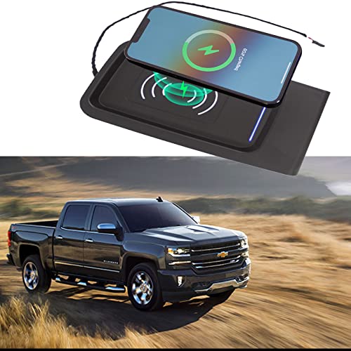 Xipoo Wireless Charger Compatible with 2015-2018 Chevy Silverado GMC Sierra Wireless Charging Tray Jump Seat Replacement for 2015-2018 Chevy Silverado Accessories - Image 1