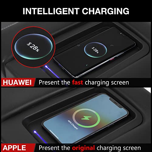 Xipoo Wireless Charger Compatible with 2015-2018 Chevy Silverado GMC Sierra Wireless Charging Tray Jump Seat Replacement for 2015-2018 Chevy Silverado Accessories - Image 5