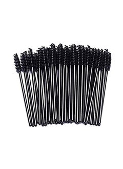 ORiTi 100 Pieces Eyelash Mascara Applicator Disposable Brush, Black  - Image 1