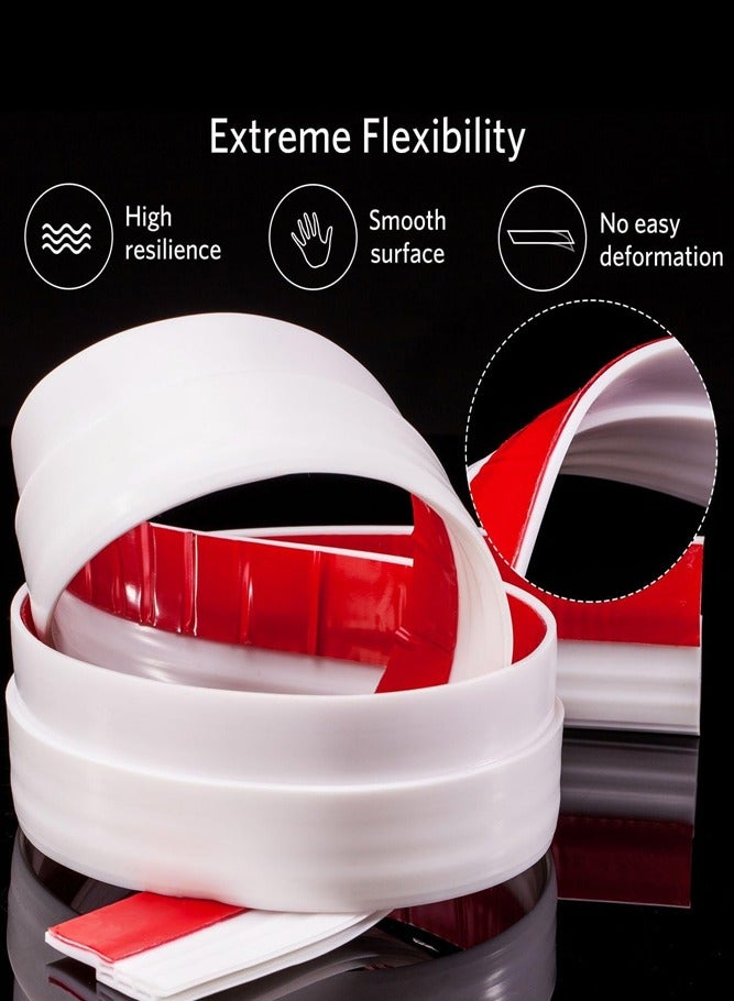 AMERTEER Self-Adhesive Door Seal Strip – Weather Stripping Soundproof & Insect-Proof Rubber Sweep for Drafts, Dust, Noise and Animal Protection - Image 3